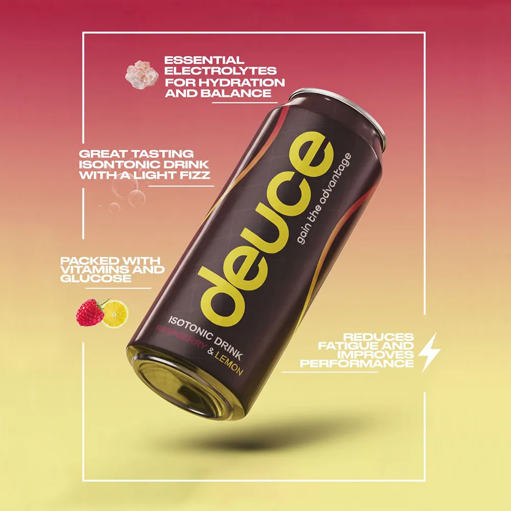A can of deuce with information about it.